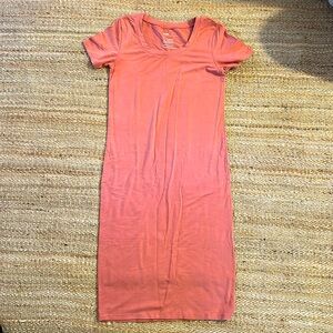 Storq Maternity Modal Peach Dress, size 2/S